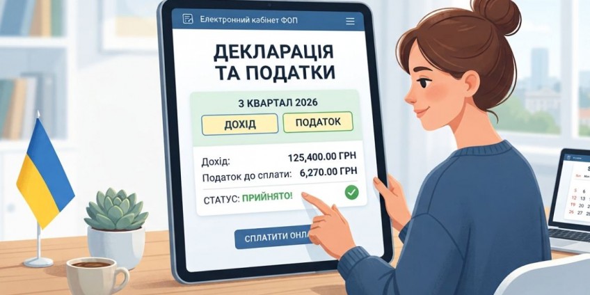 Терміни подачі декларації та сплати податків за 3 квартал 2026 року для ФОП