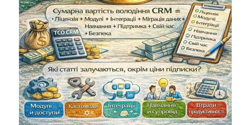 Чому вартість CRM – це не тільки ціна ліцензії: приховані витрати