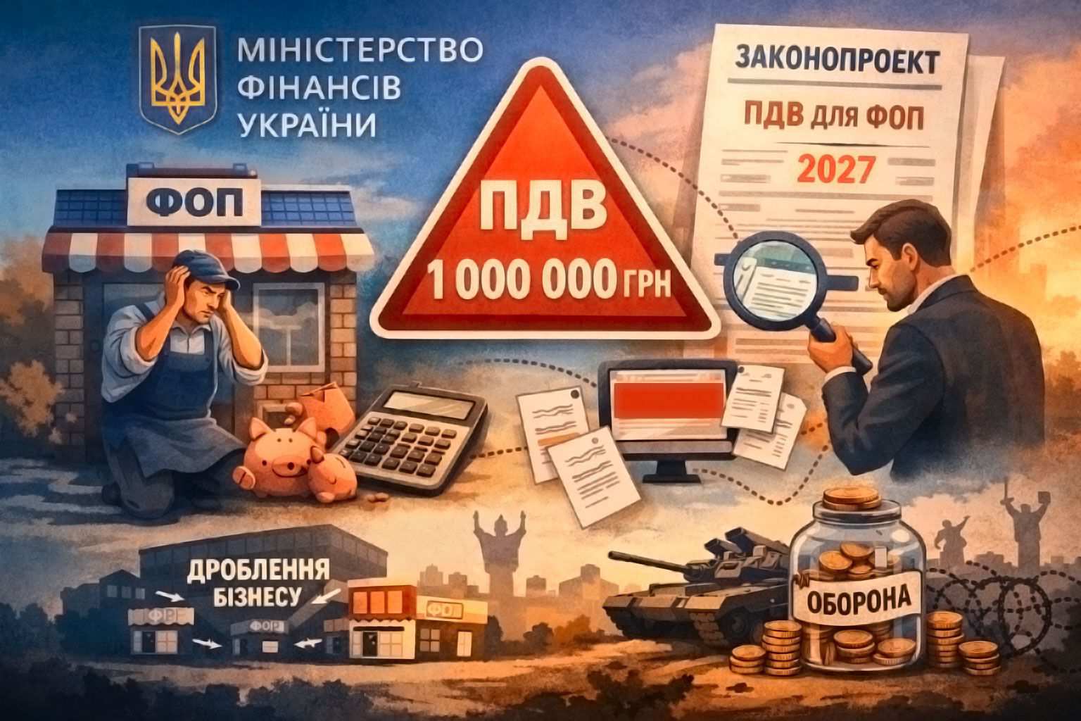 Що означає проєкт закону Мінфіну про ПДВ для ФОП