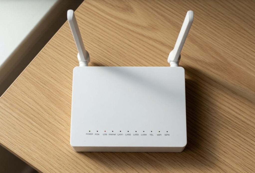 Оптоволоконний Wi-Fi роутер у квартирі